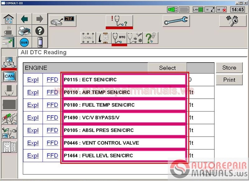 nissan consult iii plus software